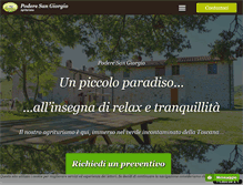 Tablet Screenshot of poderesangiorgio.net